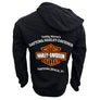Teddy Morse's Daytona Harley-Davidson Men's Exclusive Iconic Zip-Up Long Sleeve Hoodie, Black
