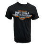 Teddy Morse's Daytona Harley-Davidson Men's Exclusive Aviator Short Sleeve Shirt, Black