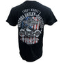 Teddy Morse's Daytona Harley-Davidson Men's Americana Short Sleeve Pocket Shirt, Black