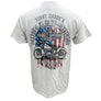 Teddy Morse's Daytona Harley-Davidson Men's Americana Short Sleeve Pocket Shirt, Heather Gray