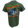 Teddy Morse's Daytona Harley-Davidson Men's Biketoberfest 2023 Python Short Sleeve Shirt, Military Green