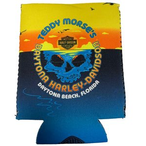 Teddy Morse's Daytona Harley-Davidson Daybreak Collapsible Neoprene Can Cooler Coozie, Black HDI-10010/DAY