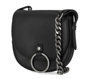 Harley-Davidson Women's Magnetic Flap Closure O Ring Satchel Crossbody Purse, MHW049