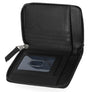 Harley-Davidson Women's Classic Small Zip Around Leather Wallet, Black MWW001/08