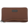 Harley-Davidson Women's Classic Zip Around Leather Wristlet Wallet, Cognac MWW002/Cognac