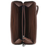 Harley-Davidson Women's Classic Zip Around Leather Wristlet Wallet, Cognac MWW002/Cognac