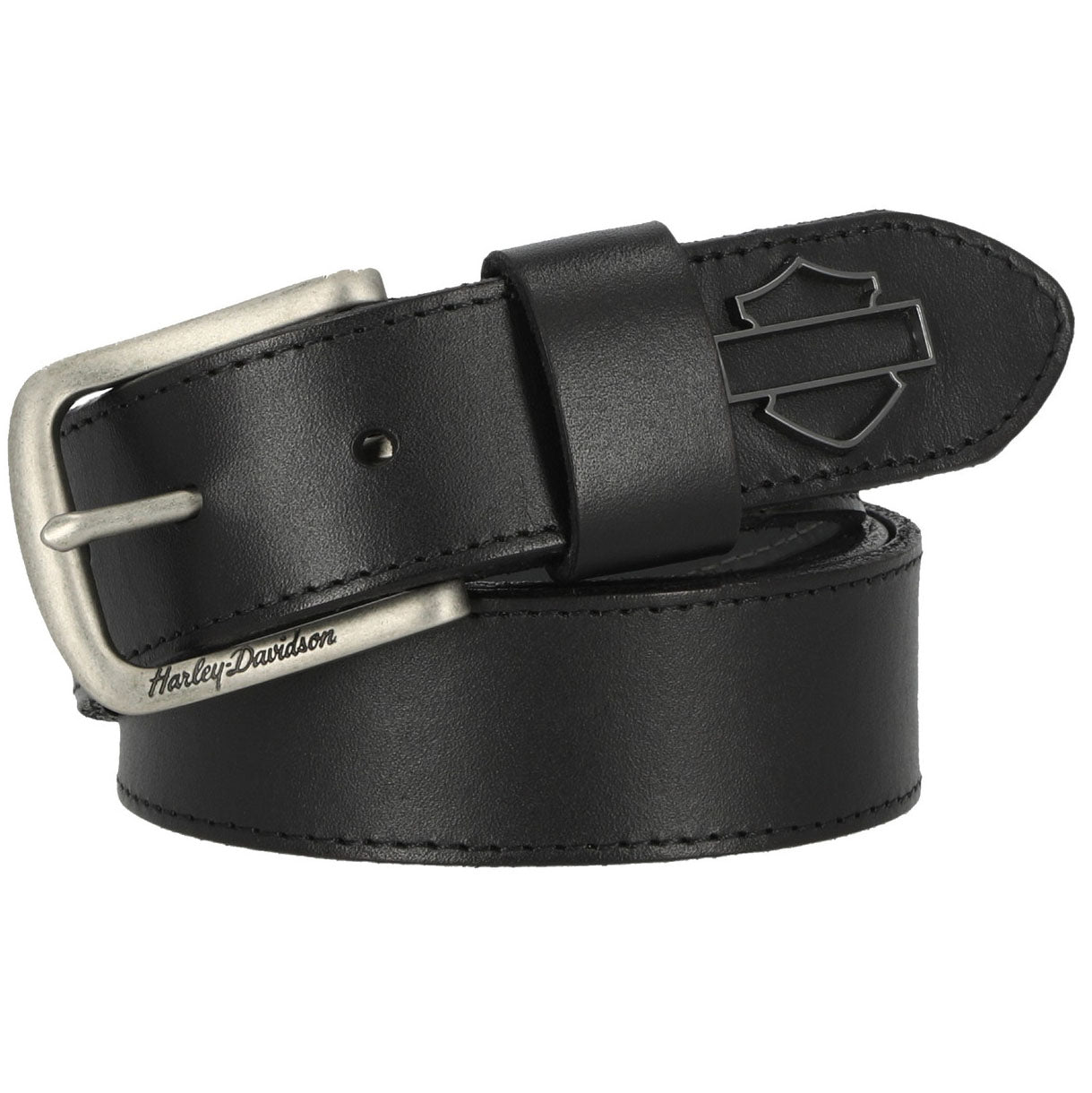 Harley-Davidson Women's Die Cut Bar & Shield Belt, Black - Large Harley-Davidson Women's Die Cut Bar & Shield Belt, Black - Large