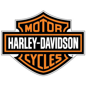 Harley-Davidson Bar & Shield Logo Decal, X-Large 29" x 37", Black & Orange CG4310