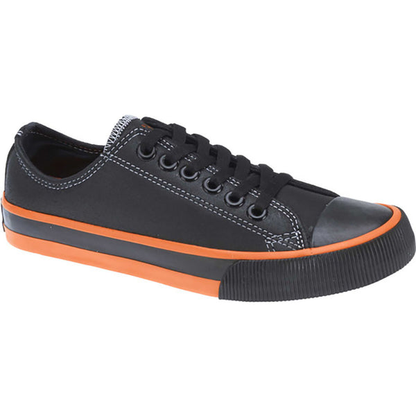 Harley-Davidson Women's Zia 2-Inch Leather Low-Cut Sneakers, Black D83816