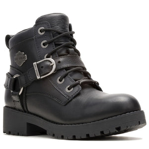 Harley-Davidson Women's Kelley Harness Ride WP Motorcycle Boots, Black D87312