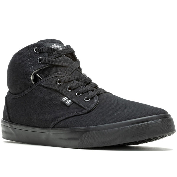 Harley-Davidson Men's Wrenford 3.5-Inch Canvas Sneakers, Black D93899