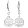 Harley-Davidson Women's Earrings Bling Willie G Skull Dangles HDE0224