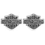 Harley-Davidson Women's Medium Bar & Shield Logo Stud Earrings, Silver HDE0231