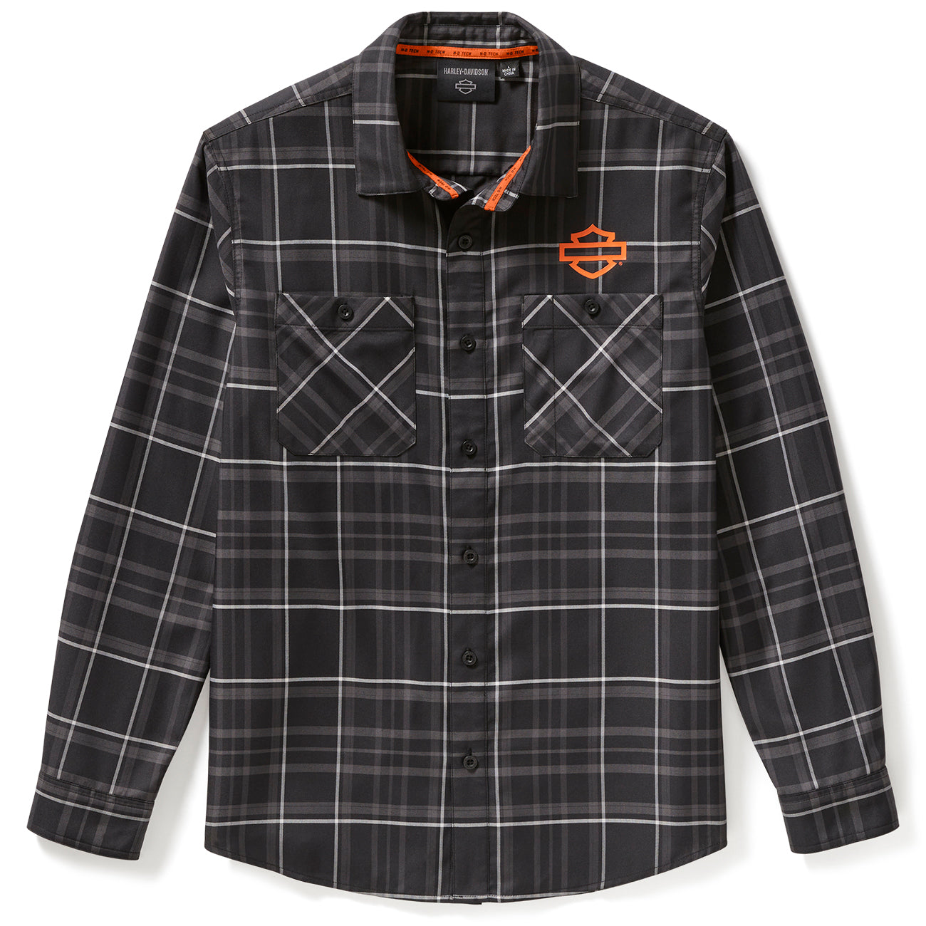 Harley-Davidson Men's Shirt Heritage HD Script Long Sleeve - Foto 8