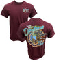 Teddy Morse's Daytona Harley-Davidson Exclusive Ride The Loop Men's Short Sleeve Shirt, Maroon
