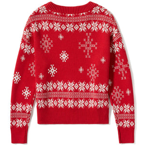 Harley-Davidson Women's Harley Holiday Sweater Long Sleeve Shirt, Red 96831-25VW