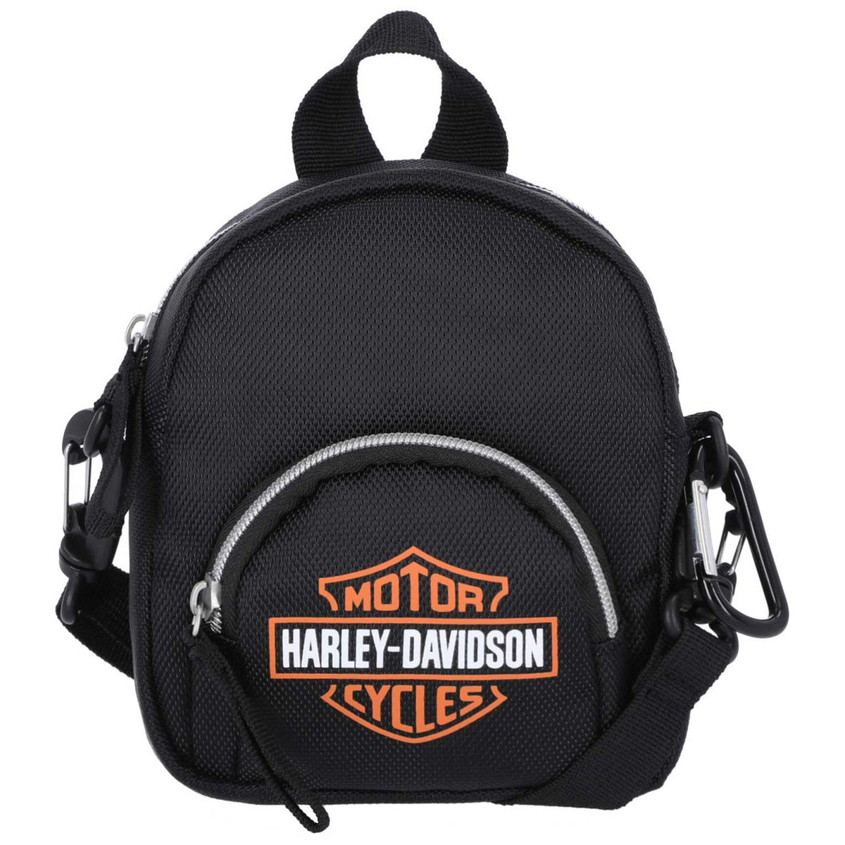 black leather harley davidson backpack purse NYC Skyline Quick access side Harley-Davidson B&S Genuine Leather Backpack