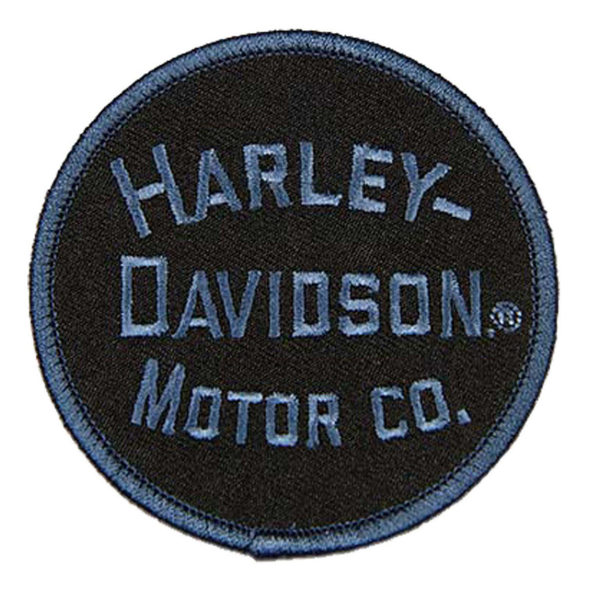 Harley-Davidson Embroidered Minimal Vintage H-D Text Emblem 3.5