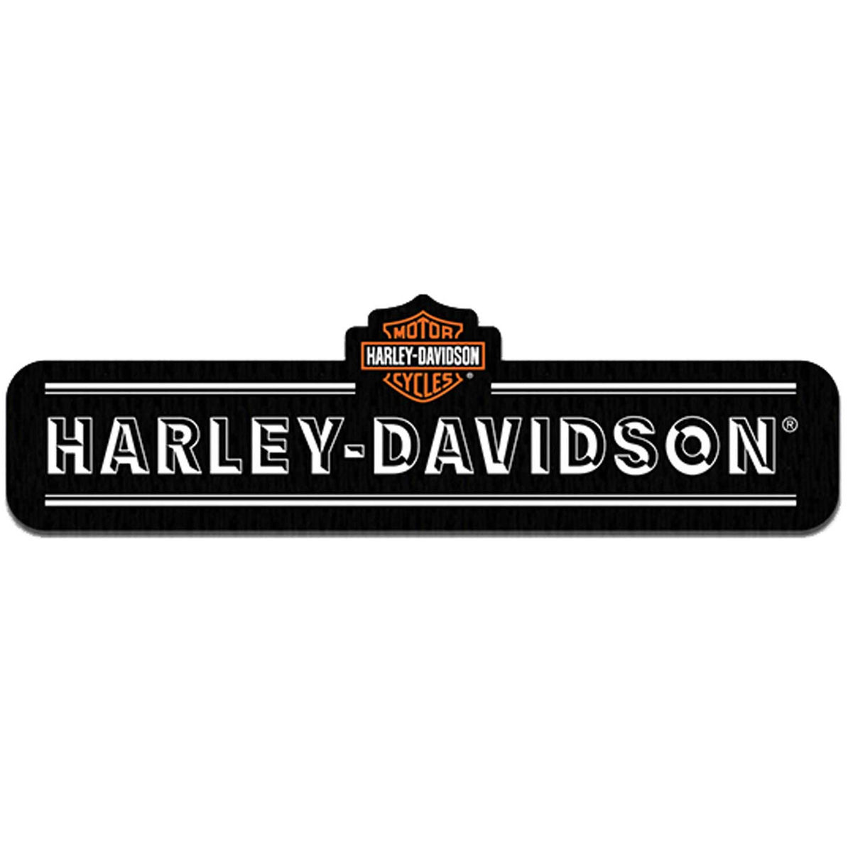 Harley-Davidson Embroidered Dimensions H-D Emblem 8 Sew-On Patch, Black