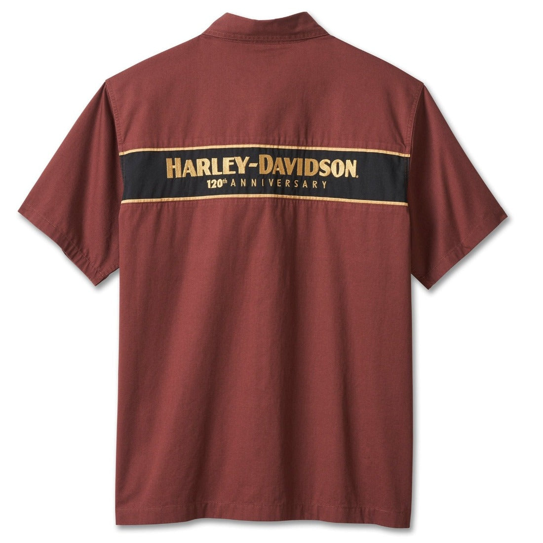 Harley-Davidson Men's 120th Anniversary Mechanic Shirt, Rum Raisin