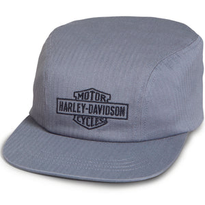 Harley-Davidson Men's Bar & Shield Adjustable Mechanic Cap, Blue Hat 97607-23VM