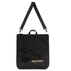 Harley-Davidson H-D 120th Anniversary HELMET BAG with Detachable Shoulder Strap, Black 99307-BLK