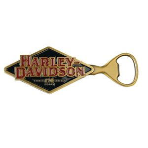 Harley-Davidson 120th Anniversary H-D Zinc-Cast Bottle Opener, Black/Red, HDX-98533