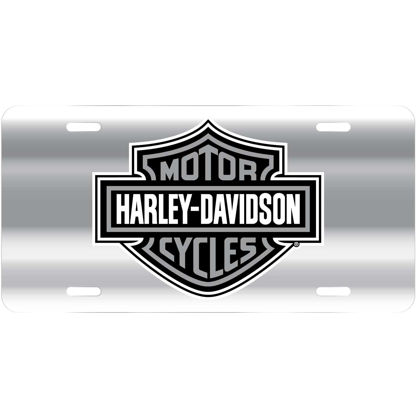 Custom Personalized Aluminum License Plate Frame - Chrome Mirror Finish Front Plate