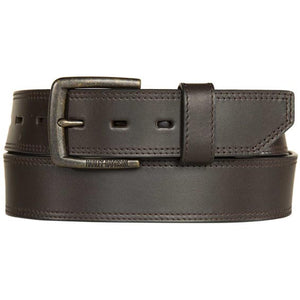 Harley-Davidson Men's Ergonomic Comfort Genuine Solid Brown Leather Belt HDMBT11787-BRN