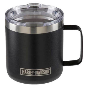 Harley-Davidson Etched H-D Stainless Steel Travel Mug with Lid - 12 oz. HDX-98629