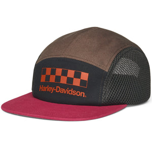 Harley-Davidson Men's Checkerboard 5-panel Adjustable Hat 97671-22VM