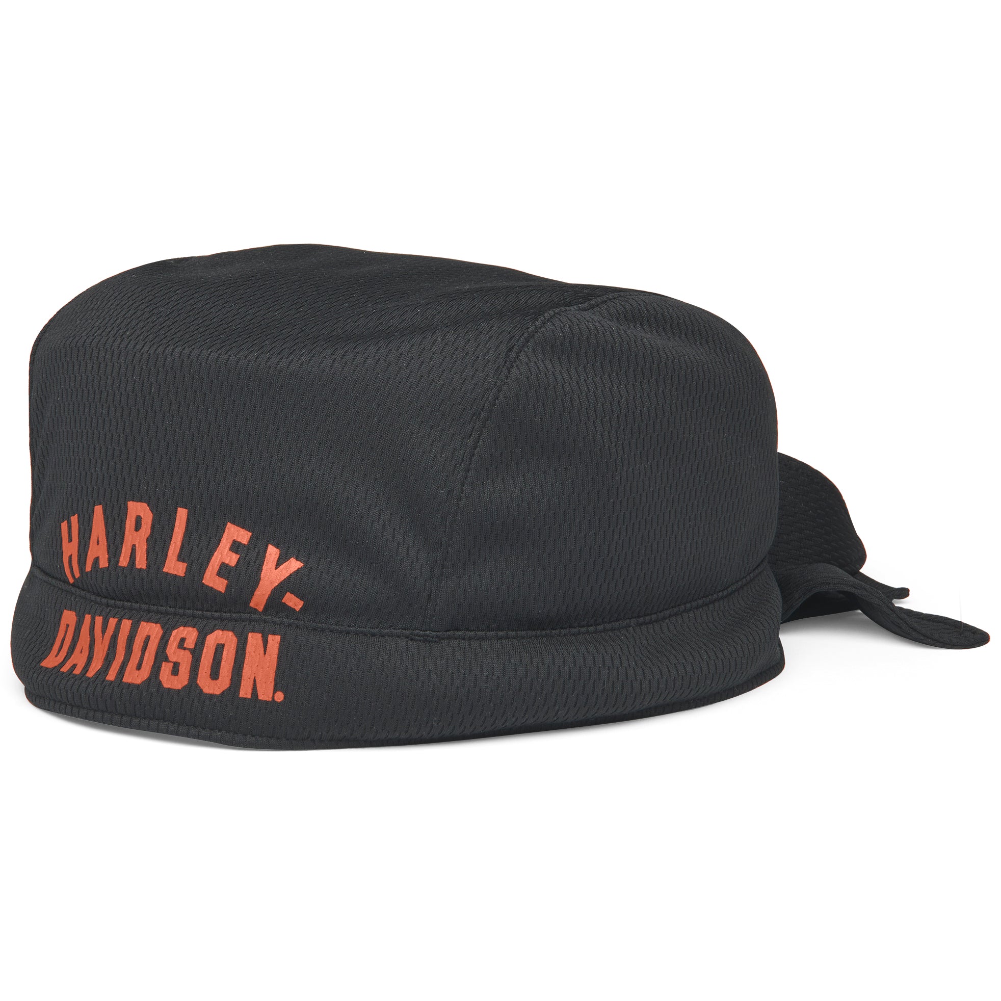 Harley-Davidson Men's Buckle Skull Adjustable Mesh Trucker Hat - Black Snapback