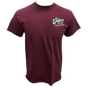 Teddy Morse's Daytona Harley-Davidson Exclusive Ride The Loop Men's Short Sleeve Shirt, Maroon