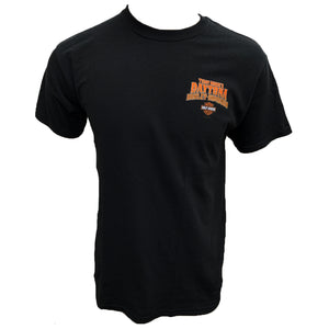 Teddy Morse's Daytona Harley-Davidson Men's Exclusive Bearded Skull Short Sleeve Shirt, Black