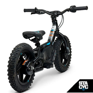 STACYC 12eDRIVE Electric Blanace Bike For Kids' Ages 3-5 Years Old, Black