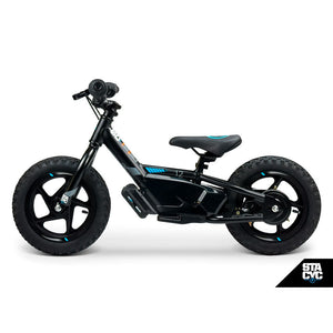 STACYC 12eDRIVE Electric Blanace Bike For Kids' Ages 3-5 Years Old, Black