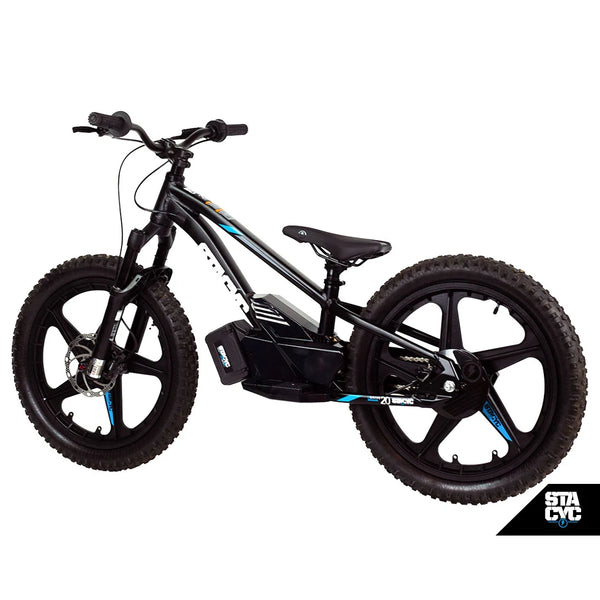 STACYC Brushless 20eDRIVE Electric Balance Bike for Kids Ages 10-12 Years Old, Black