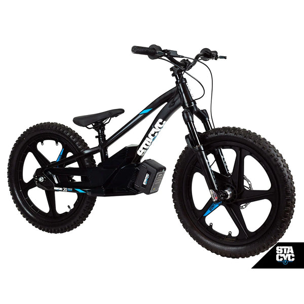 STACYC Brushless 20eDRIVE Electric Balance Bike for Kids Ages 10-12 Years Old, Black