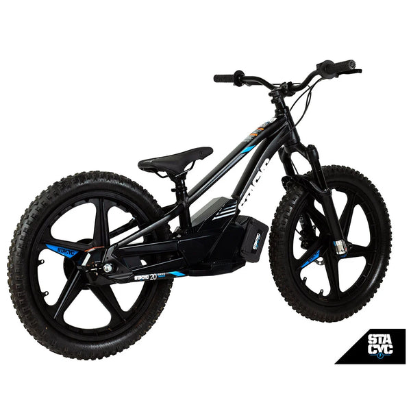 STACYC Brushless 20eDRIVE Electric Balance Bike for Kids Ages 10-12 Years Old, Black