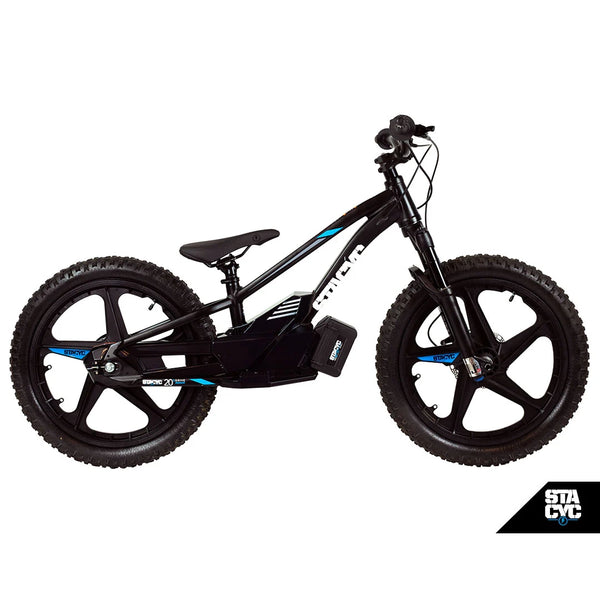 STACYC Brushless 20eDRIVE Electric Balance Bike for Kids Ages 10-12 Years Old, Black