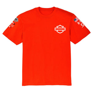 Harley-Davidson Little Kids' Factory Racing Team Short Sleeve Shirt, Orange