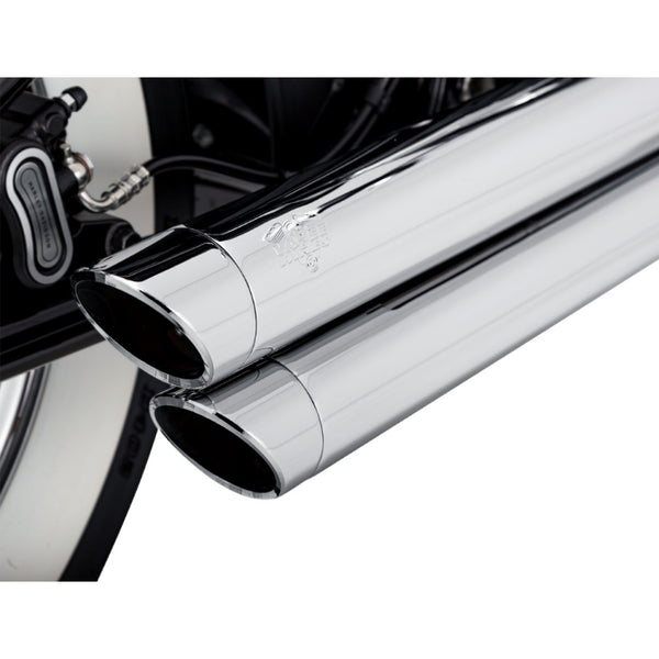 Vance & Hines Big Shots Staggered 2-Into-2 Exhaust System, Chrome Finish Fits: Softails 1800-2581