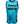 Blue sleeveless shirt with black graphics and text on a white background