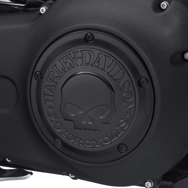 Harley-Davidson Willie G Skull Derby Cover For Dyna & Softails, Matte Black Finish 25700742