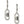 Harley-Davidson Women's Paperclip Bar & Shield Crystal Drop Earrings, Silver 34G00184