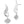 Harley-Davidson Women's Script Bar & Shield Logo Swoop Drop Earrings, Silver 34G00242