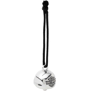 Harley-Davidson HD Willie G Skull With Bar & Shield Ride Bell With Tie, Silver 34M00025