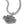 Harley-Davidson necklace with chain on a white background