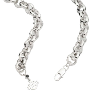 Harley-Davidson Men's Bar & Shield Thick 26" Link Chain Stainless Steel Necklace 34N00344