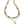 Harley-Davidson Women's Crystal Stone Bar & Shield Multirow Chain Necklace, Gold 34N00345